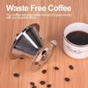 Сетчатый фильтр для кофе из нержавеющей стали, безбумажный налив через конусную капельницу многоразового использования