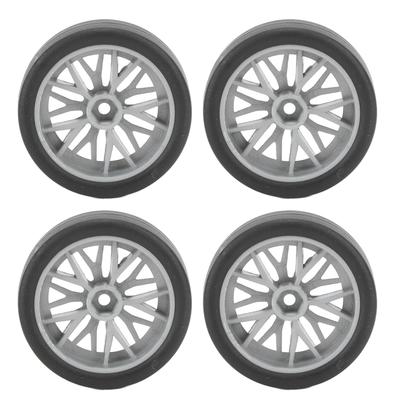 4 шт. Шины для дрифт-машины на радиоуправлении Резиновые шины для дрифта Колесо Шина для модели автомобиля с дистанционным управлением Замена для AE86