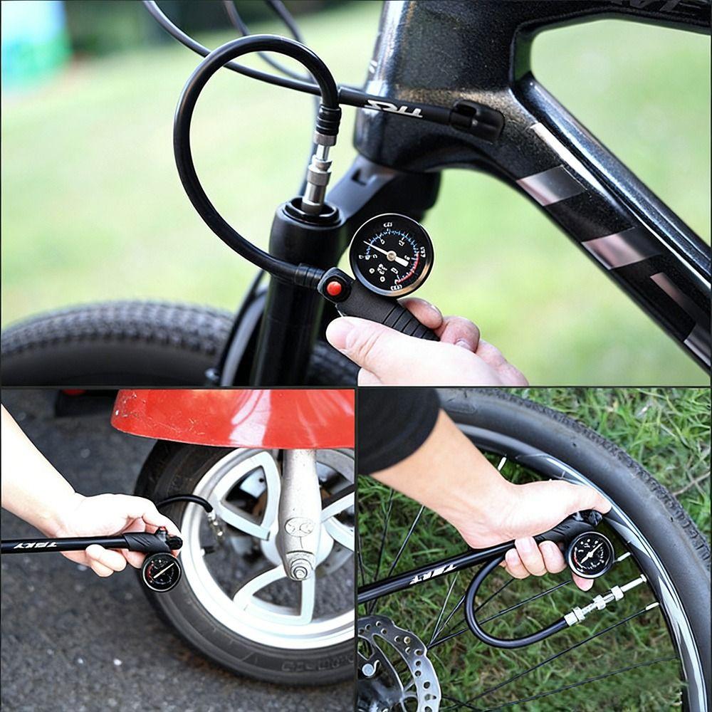 Presta/Schrader Valves Fork Pump Durable High Pressure Pump Portable Mountain Bike Pump MTB