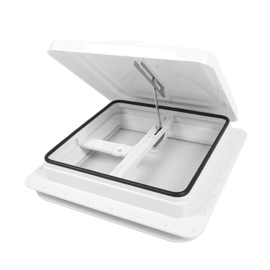 14-дюймовый вентиляционный люк на крыше автофургона с белой крышкой и экраном из нержавеющей стали для прицепа-кемпера