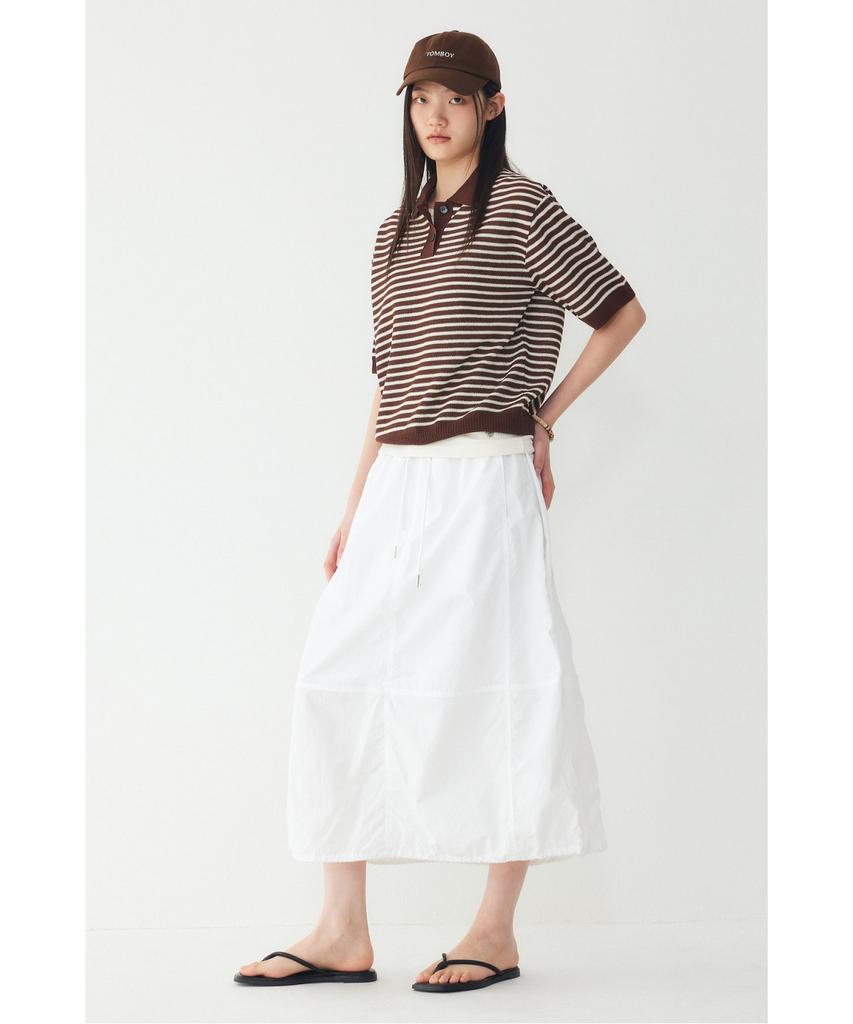 STUDIO TOMBOY Striped Collar Pullover _Brown_9176352971