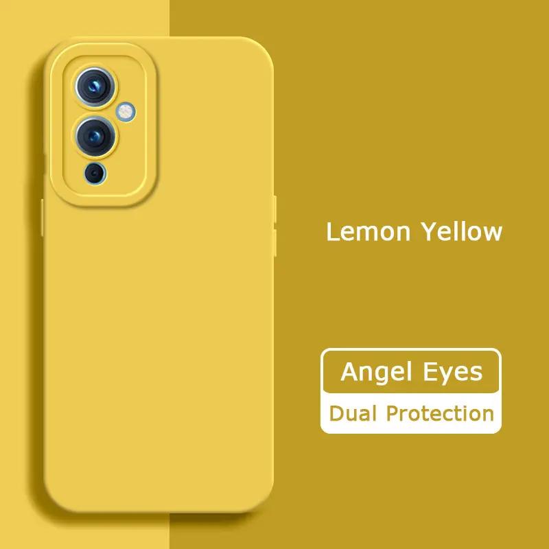 Чехол для телефона из жидкого силикона с ангельскими глазками для OnePlus 9 Pro 9R R RT, мягкий, защитный, противоударный чехол для камеры OnePlus9 9Pro 9RT