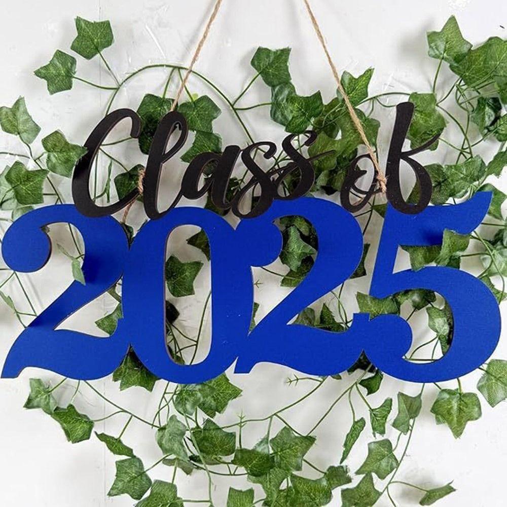 Минималистичное украшение для праздничной вечеринки, деревянное украшение для выпускного 2025 года, украшение для церемонии, украшение для вечеринки