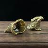 Premium Vintage Brass 3D Eagle Head Paracord Bead EDC Keychain Knife Pendant Decor for  Backpack Accessories