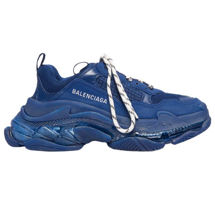Balenciaga Triple S Прозрачная подошва Темно-синий Женский 544351W2CE14107