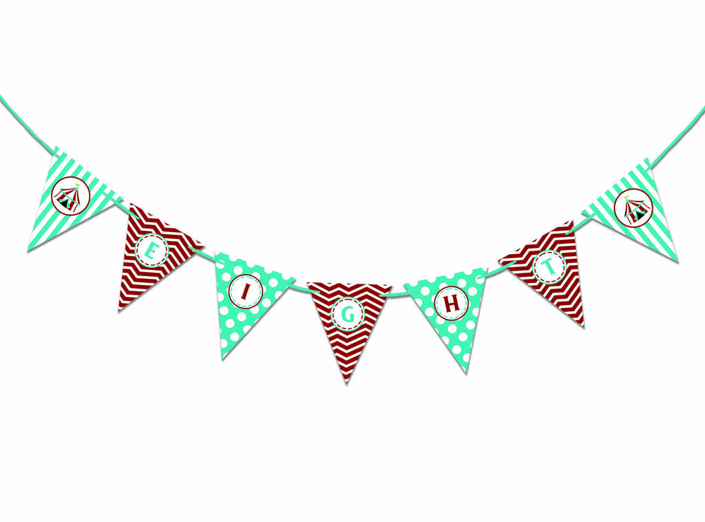 Inkdotpot Birthday Party Decorations Happy Birthday Party Garland Baby Boy Or Girl Gender Neutral Pennant Banner