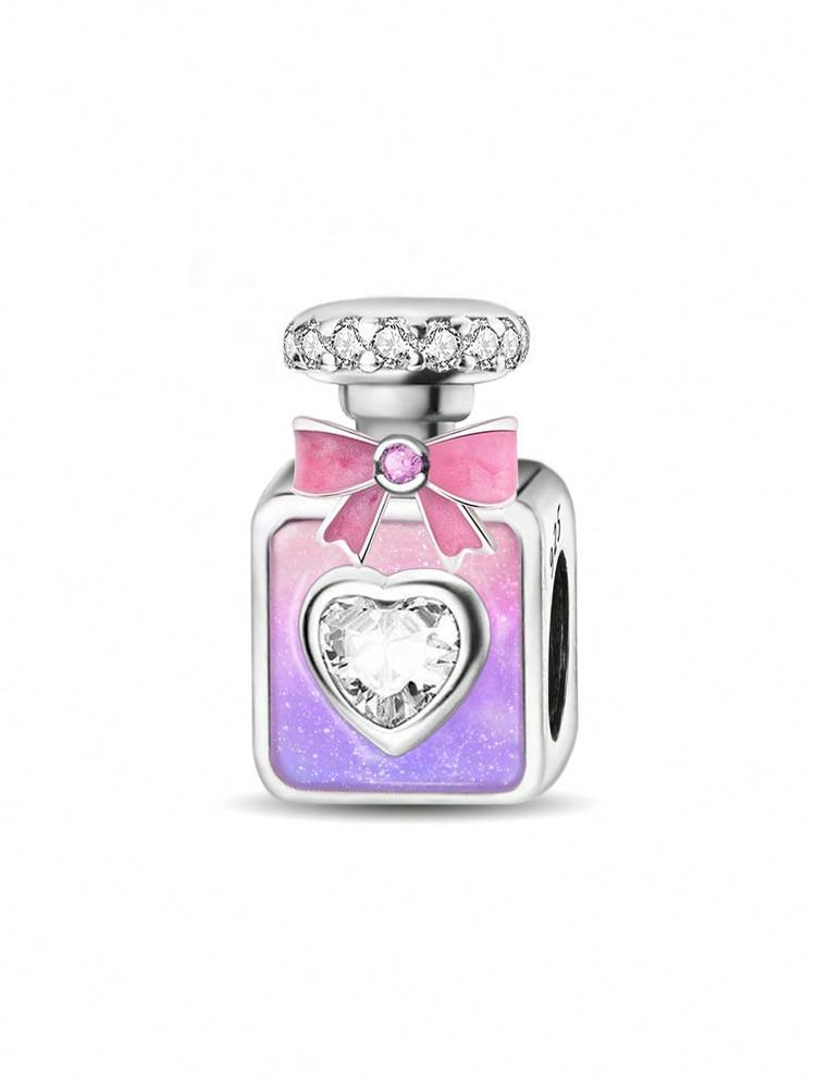 Медь Пурпурная Серия Любовь Сердце Цветок Страховочная Цепочка Шарм Бусины Подходят Оригинальным Пан Браслетам Браслетам Ювелирный Подарок