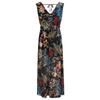 Женское летнее длинное платье макси с цветочным принтом в стиле бохо и V-образным вырезом, женский праздничный сарафан