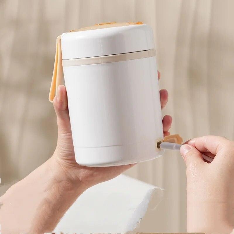 Чашка для завтрака из нержавеющей стали, подключаемая через USB, изолированная чашка для супа, чашка для каши, уличная портативная чашка для воды, изолированная коробка для обеда с подогревом