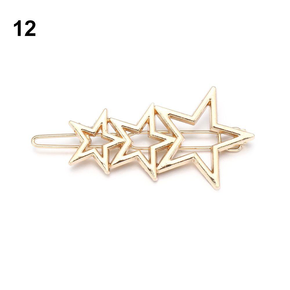 Gift Hair Accessories Shiny Hairgrip Snap Barrette Metal Hair Pin Girls Hair Clips