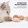 Игрушка для кошки плюшевая мышка милая модель износостойкая игрушка с кошачьей мятой универсальная забавная интерактивная развлечение товары для питомцев