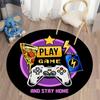 Cartoon Game Handle Round Carpet Living Room Mat Kids Floor Carpet Bathroom Mat Kids Room Door Mat Bedroom Carpet Home Decor