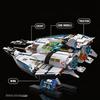 T5014 Звездный Крейсер Строительные Блоки Игрушка Moc Футуристическая Вселенная Модель Космического Корабля Кирпичи Набор Детский Высокотехнологичная Игрушка Подарок Взрослый