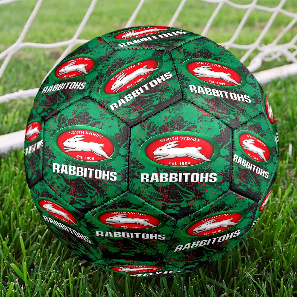 Nrl Rabbit Artwork Design Size 5 Soccer Ball,Indoor/Outdoor Suitable for Training Matches Tournaments Practice Games Perfect Gift for Fan