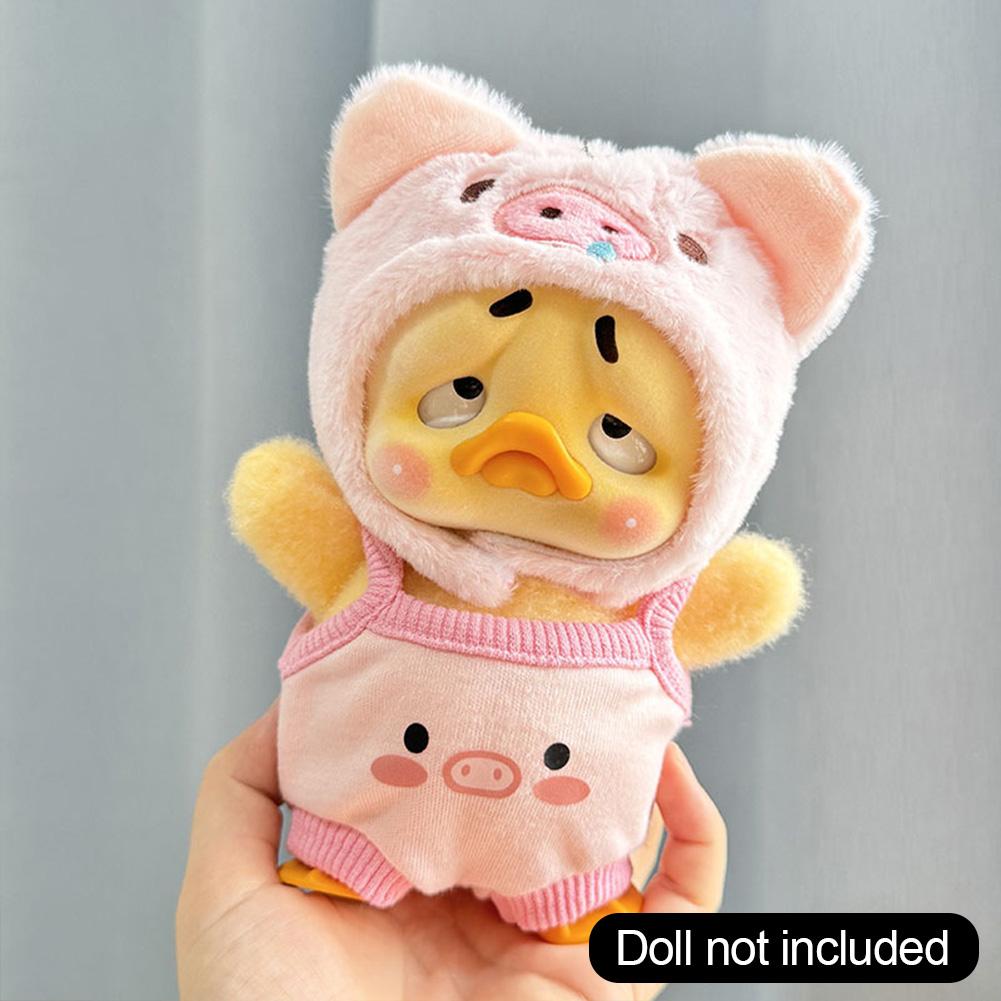 Маленькая желтая кукольная утка Одежда для раздражающей утки Расстроенная уточка Мягкая серия Детская одежда Аксессуары