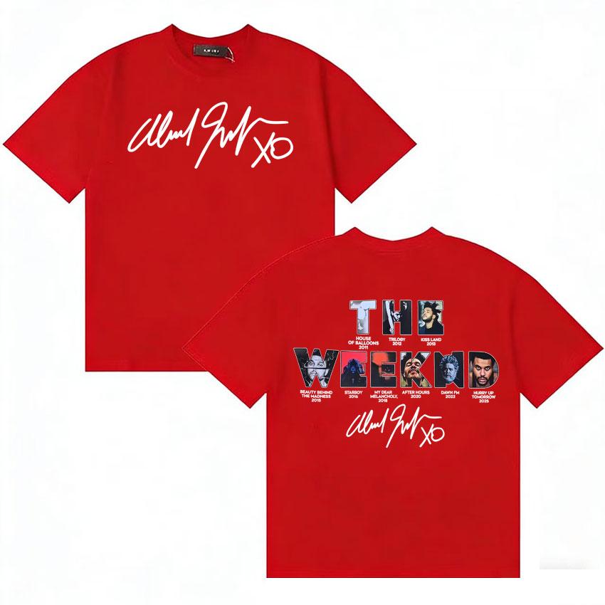 Streetwear Tops The Weeknd Hurry Up Tomorrow Album 2025 Tide T Shirt Unisexs Clothing Short Sleeve Tshirt Oversized Cozy Tshirts
