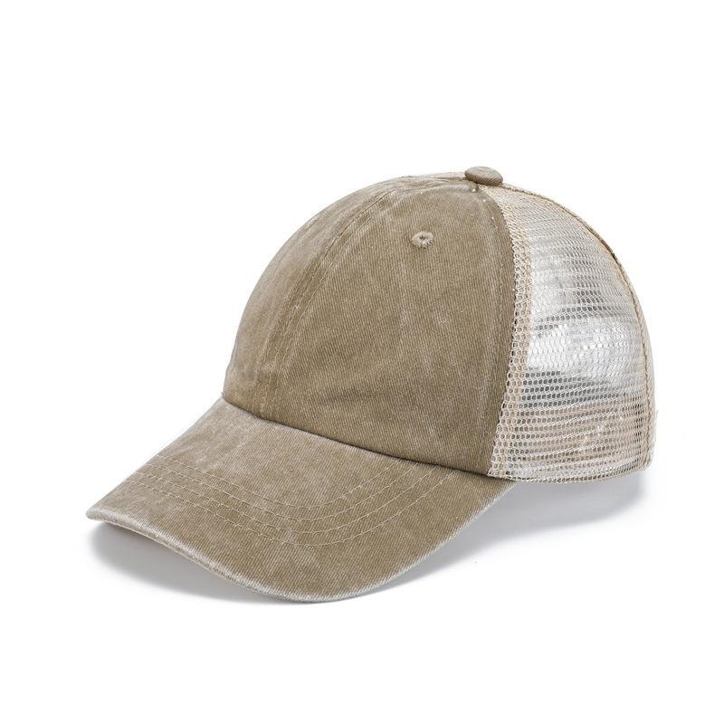 Oem 6 Panel Custom Logo Embroidery Baseball Caps Fashionable Washed Cotton Visor Breathable Adjustable Truck Hats Canvas