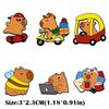 6 PCS Cartoon Capybara Brooches Cute Pendant New Capybara Lapel Pins