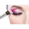 Синтетическая кисть для макияжа Kabuki Foundation Face Powder Blush Eyeshadow Brush Kit с губкой Blender и очистителем для кистей (10 шт., черный/серебристый)