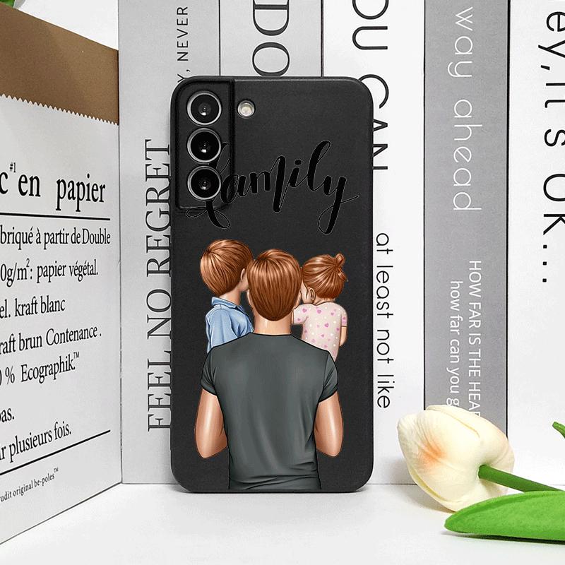 Чехол для телефона Super Mom and Super Dad Baby Family для Samsung Galaxy A15 A35 A55 A16 A54 A53 A52 A71 5G Мягкие чехлы Мальчик Девочка Fundas