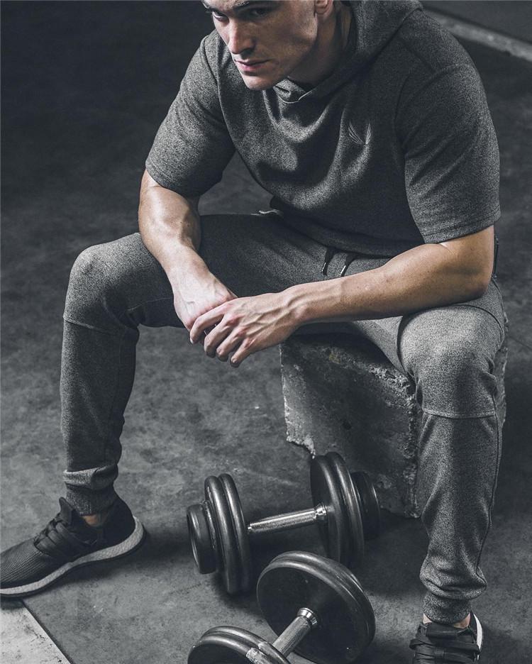 Мужские фитнес брюки для похудения: Весенне-осенняя тренировка, Повседневный бег, Длинные брюки