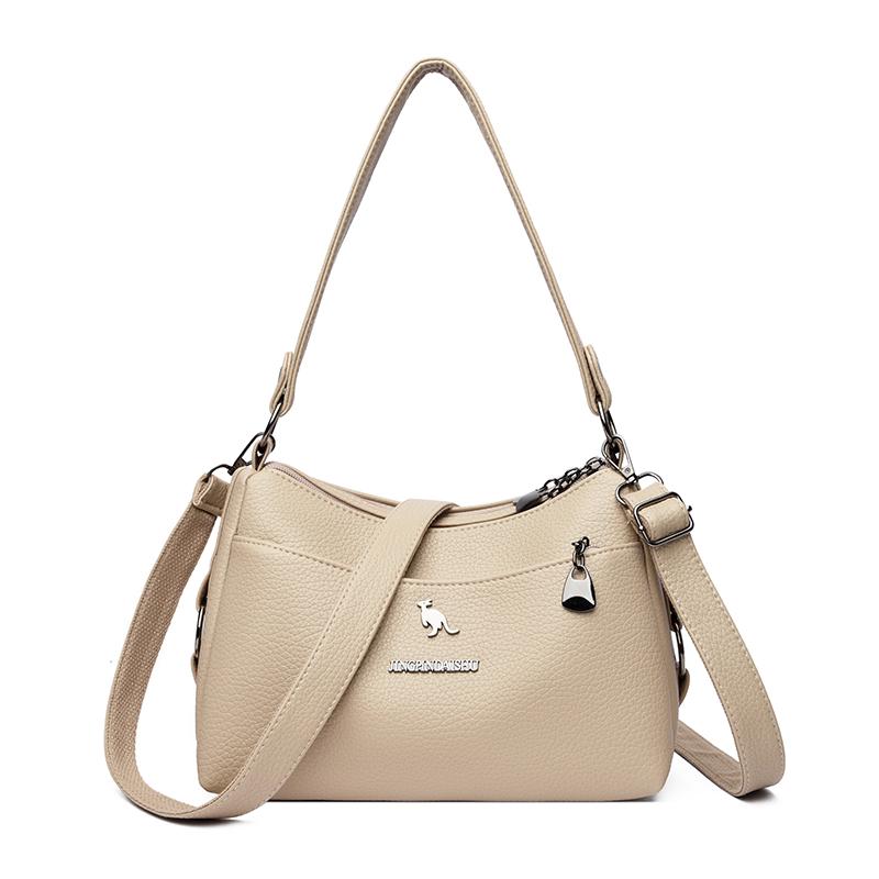 Женская сумка через плечо из ПУ большой вместимости