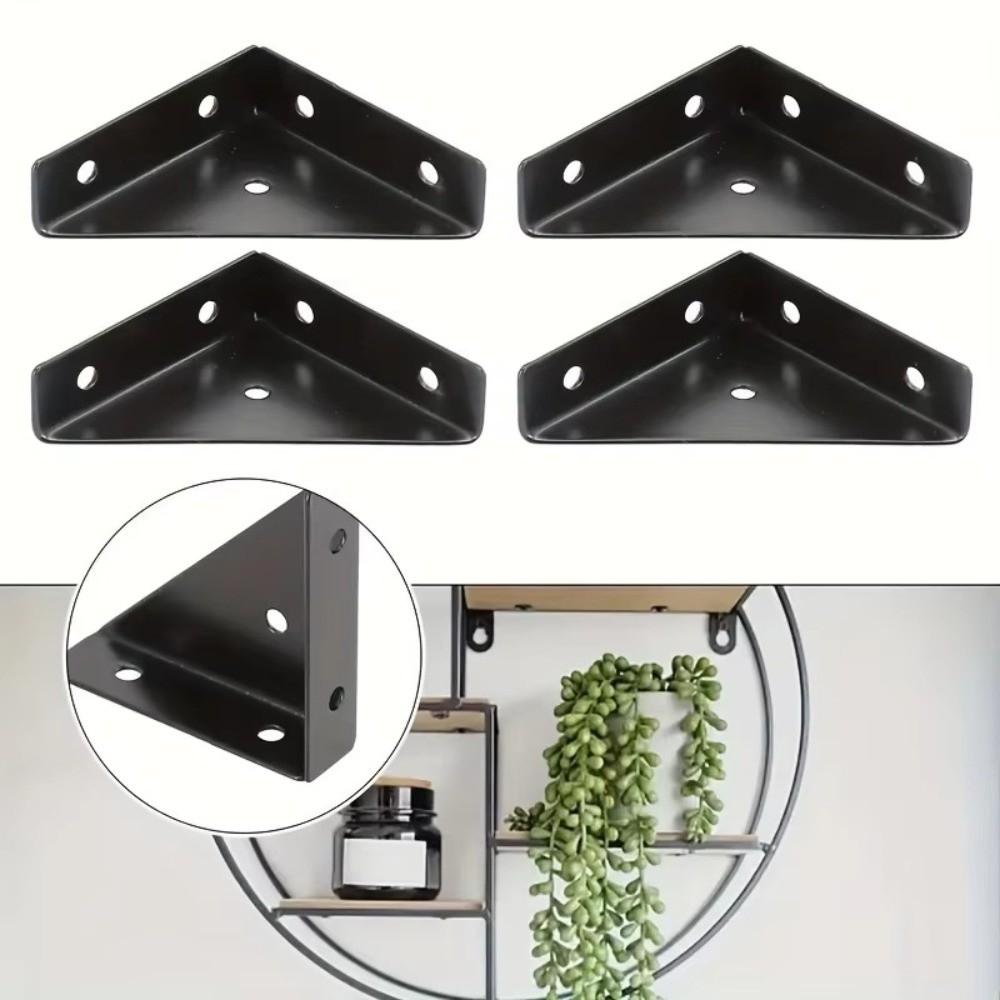 4pcs Pack Triangular Reinforcement Corner Brackets Cabinet Support Bracket Cabinet