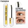 YANQINA Golden Tube Mascara Waterproof, Long and Smudge-Free Three-in-One 3D Mascara with Silicone Head