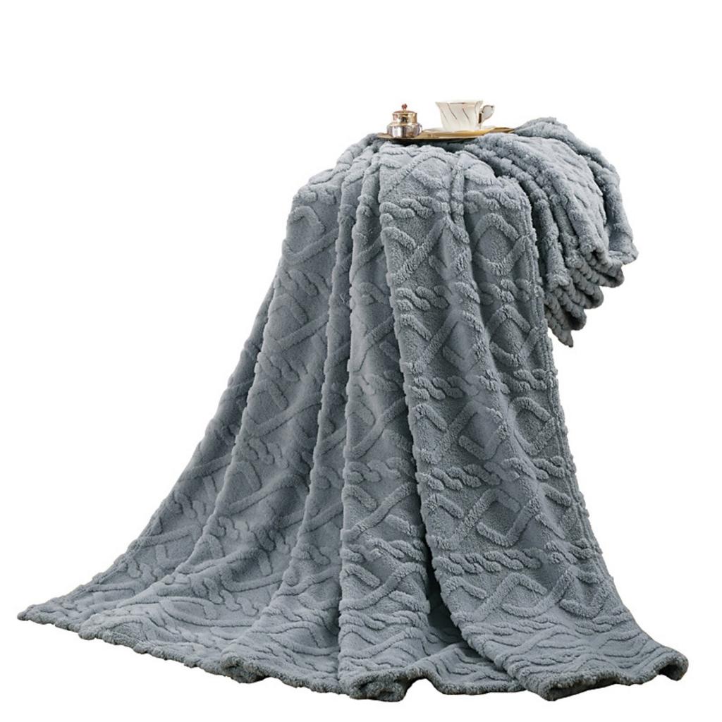 Single Layer Tower Skin Velvet Solid Color Blanket for Home Use, Simple Office Nap Blanket, Air Conditioning Blanket, Cover Blanket, Blanket