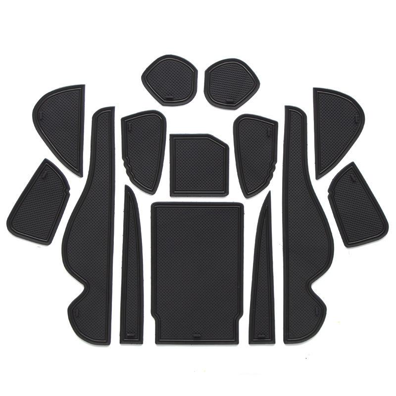 Коврик в слот двери для Toyota Harrier 60 XU60 2014 2015 2016 Нескользящая латексная подставка под подстаканник Аксессуары для отделки салона