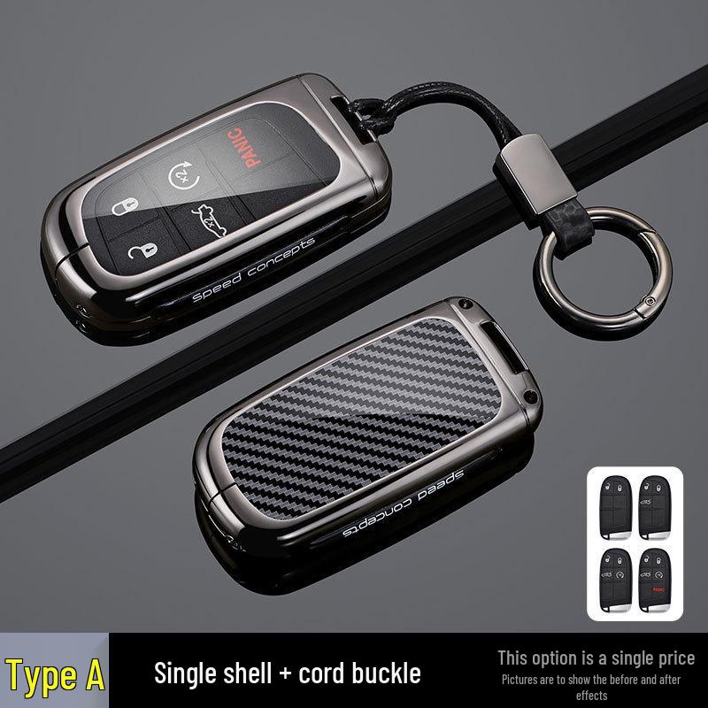 Replacement Shell for Dodge Journey, Jeep Grand Cherokee, and Chrysler Smart Key Remote.