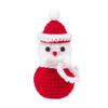 Cute Crochet Positive Energy Santa Dolls,Table Decoration with Card,Pocket Handmade Knitted Dolls Christmas Gift Home Decoration