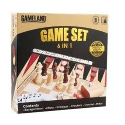 Традиционный набор настольных игр 6 в 1