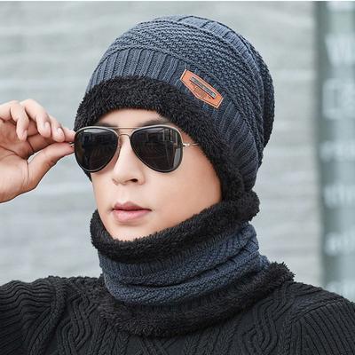 Зимняя шапка новая мужская утолщенная шерстяная шапка флисовая теплая зимняя хлопковая шапка молодежная женская зимняя вязаная шапка