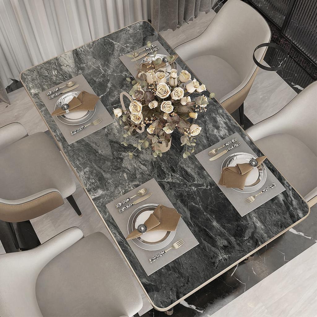 Boobest Width 80cm X Length 900cm Thick Remake Sheet Marble Sheet Gray Wallpaper Sticker Removable Wallpaper Waterproof Oil Proof Stain Resistant Heat