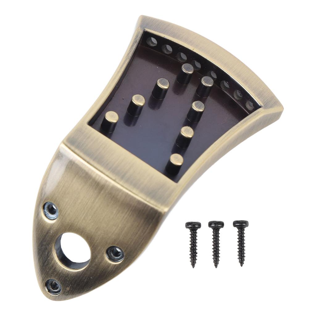 Mandolin Tailpiece Zinc Alloy Integrated Casting No Noise 8 String Traditional Mandolin Tailpiece with Screw