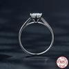 0.8CT D Цвет VVS1 EX Муассанит кольцо для женщин обручальное свадебное кольцо из стерлингового серебра 925 пробы с цирконом ювелирные украшения