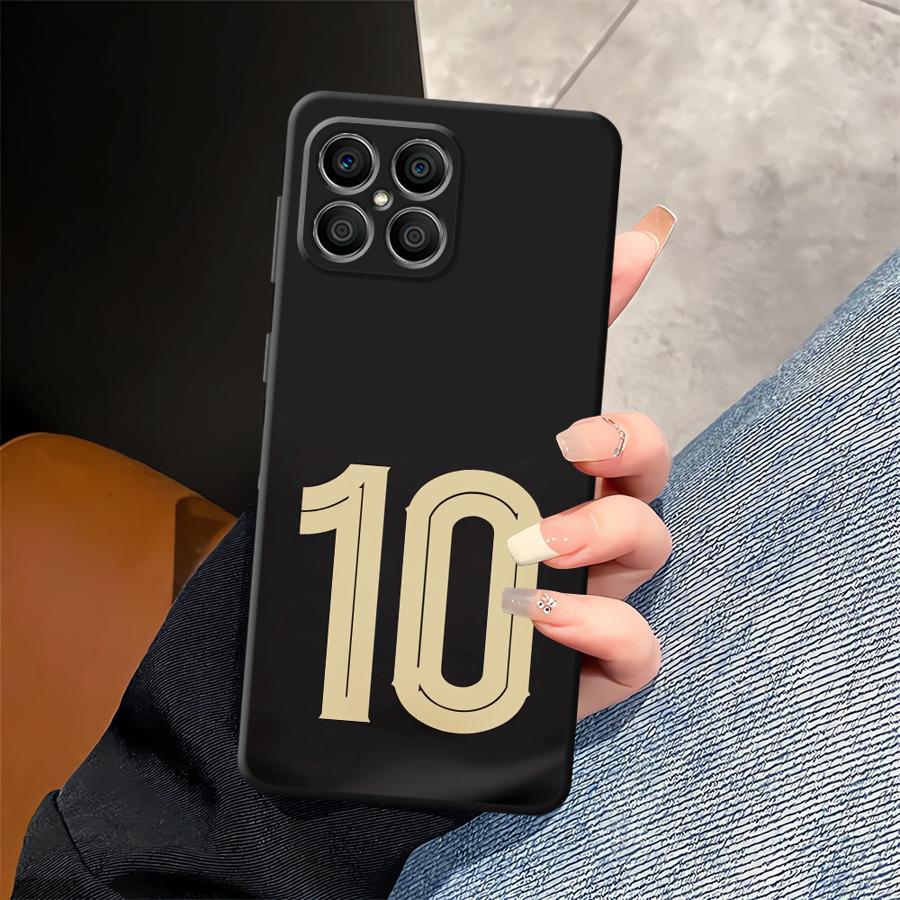 Чехол с футбольными номерами для Honor 90 Magic5Lite X6 X5b X8 70 X7 X9a 200 400 Lite 8X Funda Чехол для телефона