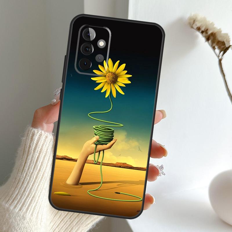 Чехол-картина Сальвадора Дали для Samsung Galaxy A13 A33 A53 A06 A17 A56 A36 A26 A16 A15 A35 A55 A34 A54 A52 A12 A32