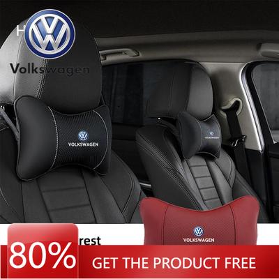 Для VOLKSWAGEN VW Автоаксессуары Подушка для подголовника сиденья Автомобильный логотип Подушка для шеи Для Volkswagen VW Polo Golf Tiguan Passat Touareg Magotan
