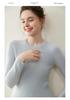 Women's 100% Pure Cashmere Slim Fit Round Neck Sweater, Seamless Knit Pullover for Autumn/Winter