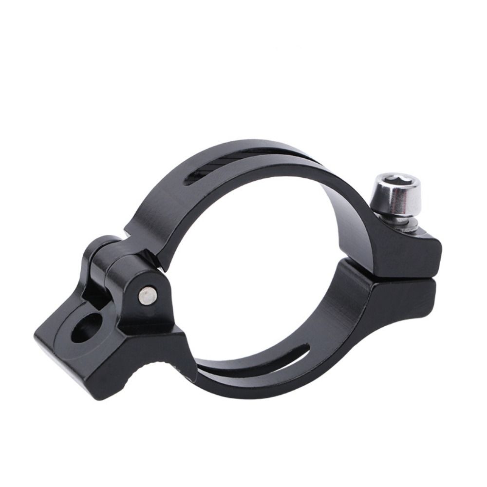 Red Black Bicycle Front Derailleur Clamp Aluminum Alloy Adapter New Braze-on Convertor