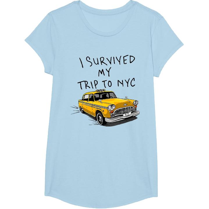 Retro I Survived My Trip to New York City Funny Mens T-Shirt