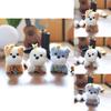 Plush Dog Keychain Stuffed Animal Backpack Charm Pp Cotton Gift For Kids Teens Room Decor