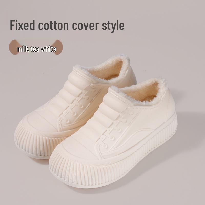 Women's Waterproof Non-Slip Hidden Heel Rain Boots - Fashionable Slip-On Short Tube Shoes