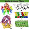 50pcs/set Kids Soccer Party Gift Whistles Squeeze Balls Maze Game Toys Boys Football Birthday Party Favors Goodie Pinata Fillers