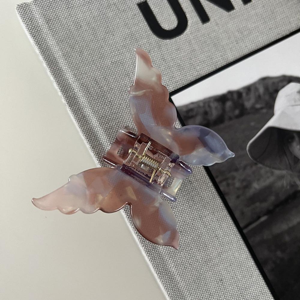 Acetate Fiber Butterfly Hair Claw Colorful Hair Clamps New Hair Clip