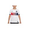 Футболка X PSG SS24 Kids Alphabet с круглым вырезом, приталенная, с коротким рукавом, детские топы белого цвета DX2767-101