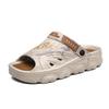 New Men's Sandals Big Size Thick-soled Lightweight Slippers Men's Fashionable Casual Sports Sandals Breathable Beach Shoes Men