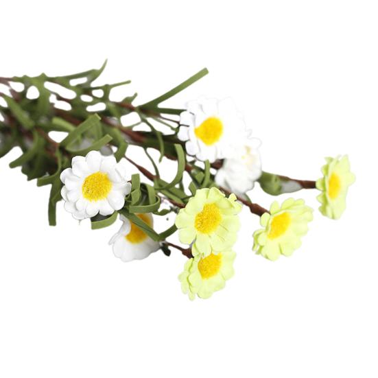Искусственный поддельный шелковый букет ромашек для украшения дома, свадьбы, вечеринки, 8 головок